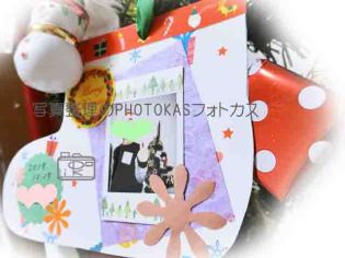 クリスマス写真デコしてオーナメント作りアルバムカフェ1_写真整理フォトカスphotokas