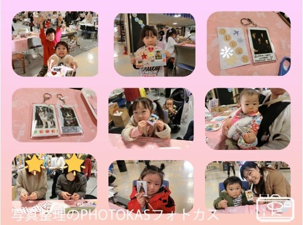 みんなの作品どんなものが作れる？アルバムカフェ１月11日はぴねすにてワークショップアルバム大使2_写真整理アドバイザーPHOTOKASフォトカス