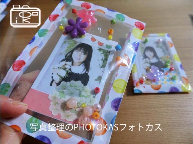 シャカキラフォトカードアルバムカフェ1月11日はぴねす千歳タウンプラザワークショップアルバム大使自由研究工作2_写真整理アドバイザーPHOTOKASフォトカス