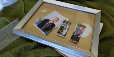 写真まとめて飾るレイアウトスキャンしてデータ化して一枚に写真整理相談愛開催報告様子_北海道千歳写真整理アドバイザーPHOTOKASフォトカス