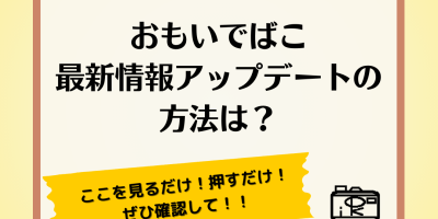 おもいでばこ　アップデートしたか・済んだか・最新かどうかの確認方法は写真整理PHOTOKASフォトカス